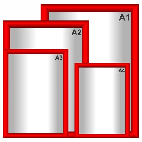 Red snap frames - a1/a2/a3/a4,