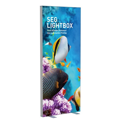 Seg fabric free standing led - fabric,