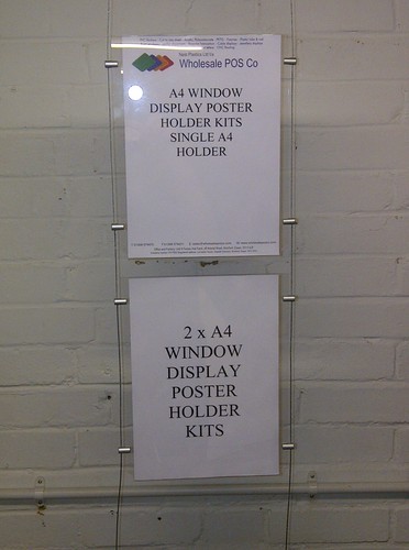 Acrylic poster holder window - poster,