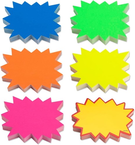 300 pcs fluorescent star - fluorescent,