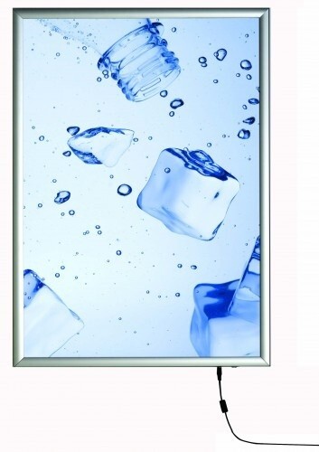 Silver mitred led smart box - a4,