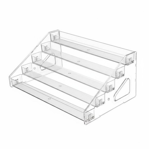 Clear staircase display shelf - display,