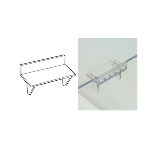 Acrylic brackets for slatwall - brackets,