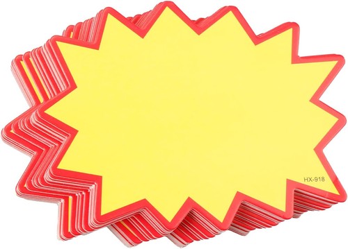 Pcs price signs star yellow - price, signs,star